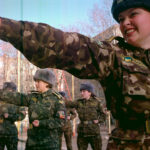 Ukrainian women soldiers