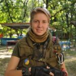 Yana Zinkevych, a 20-year old, serving in the “ATO” zone