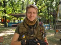 Yana Zinkevych, a 20-year old, serving in the “ATO” zone