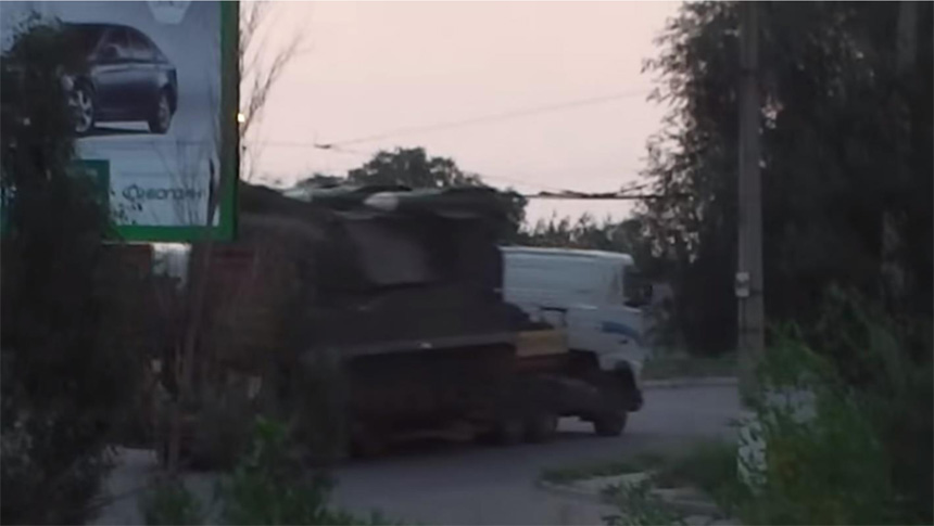 Frame from the July 18 2014 Luhansk video