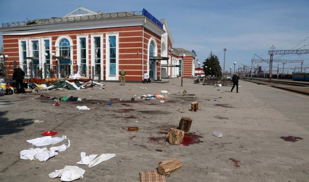 The result of the russian terrorist attack.