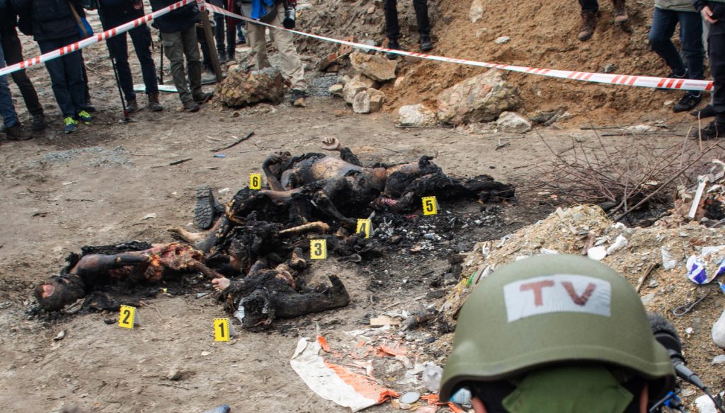 After rape and torture, Russians burned the victims’ bodies.