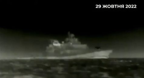 First in History: A Naval Drone Swarm Attack on the Enemy Fleet