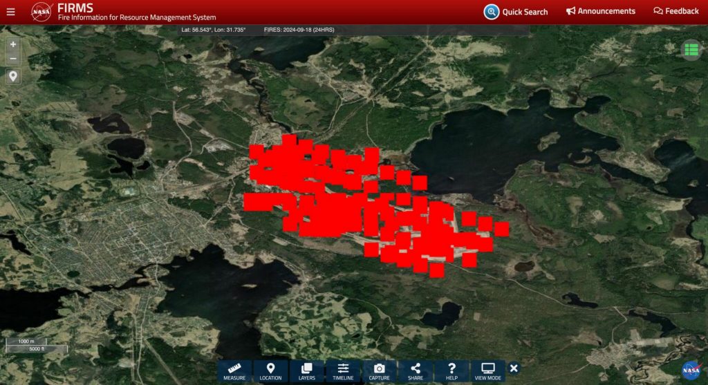 107th GRAU on Screenshot of FIRMS 107th GRAU on Screenshot of FIRMS