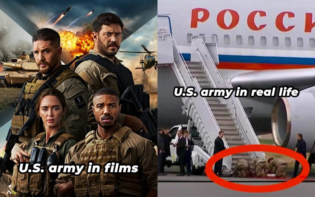 Putin and Trump in Anchorage: Memes mocking American soldiers