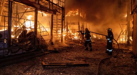 Night Air Raid on Ukraine 5/10/2025 with Missiles and Drones