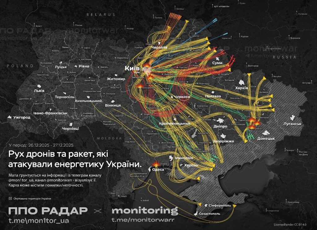 Map of the Air Attack