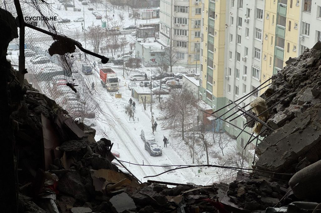Civilian House After Russian Terrorist Attack on January 9th