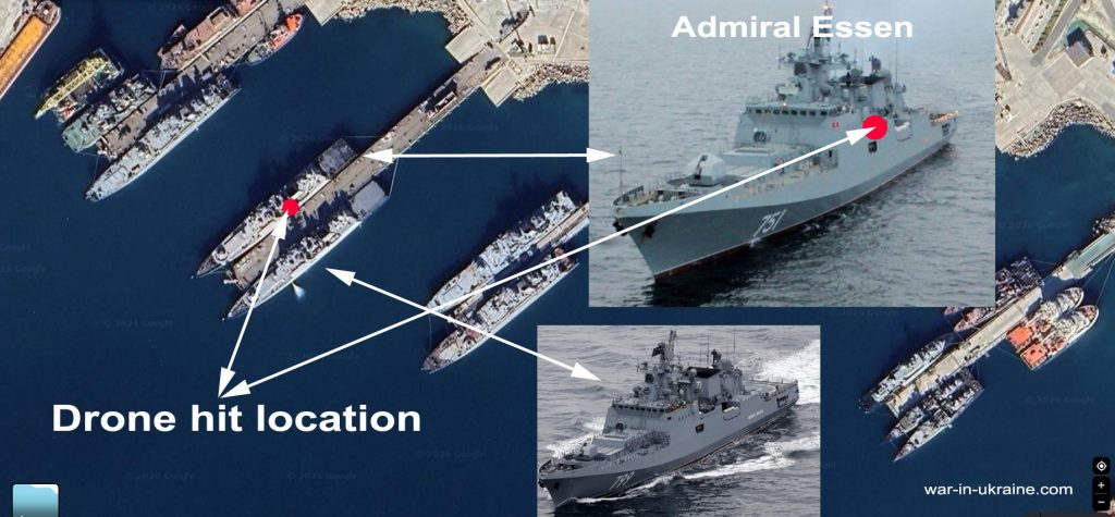 Frigate Essen substantially damaged and cannot strike Ukrainian cities