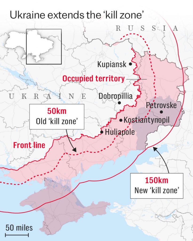 Kill Zone Doubles in 2026 — area fully covered by drones Kill Zone Doubles in 2026 — area fully covered by drones