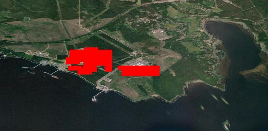 Image from fire-tracking satellite