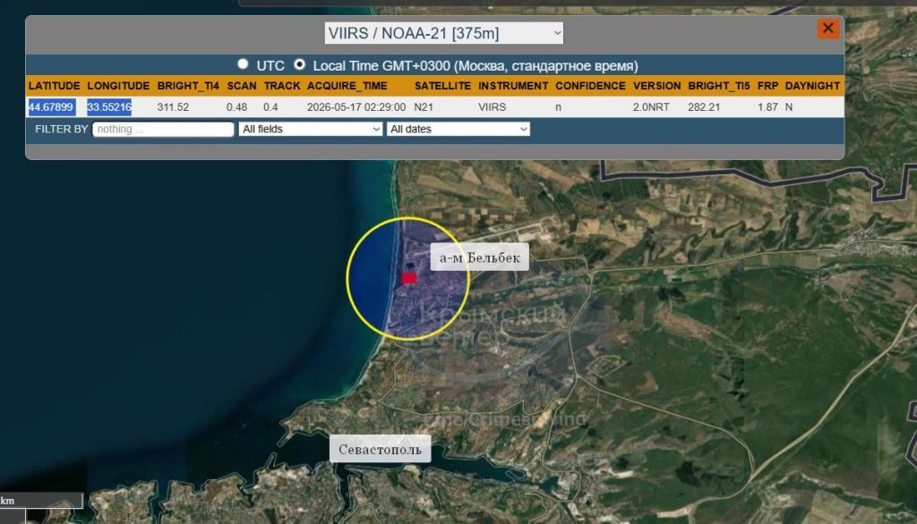 Something is burning at the Belbek military airfield in Sevastopol Something is burning at the Belbek military airfield in Sevastopol