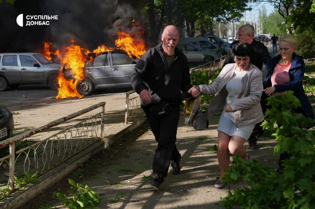 Kramatorsk under Russian aerial bombs