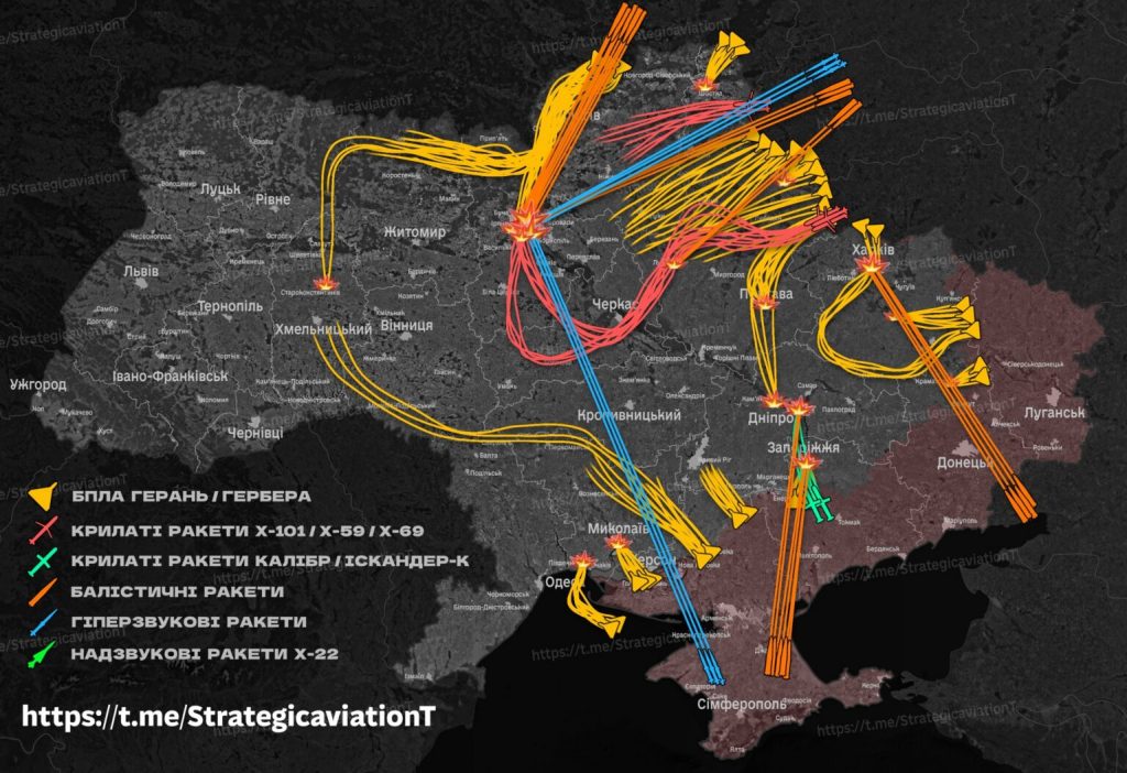 Map of the June 2 Massive Strike Map of the June 2 Massive Strike